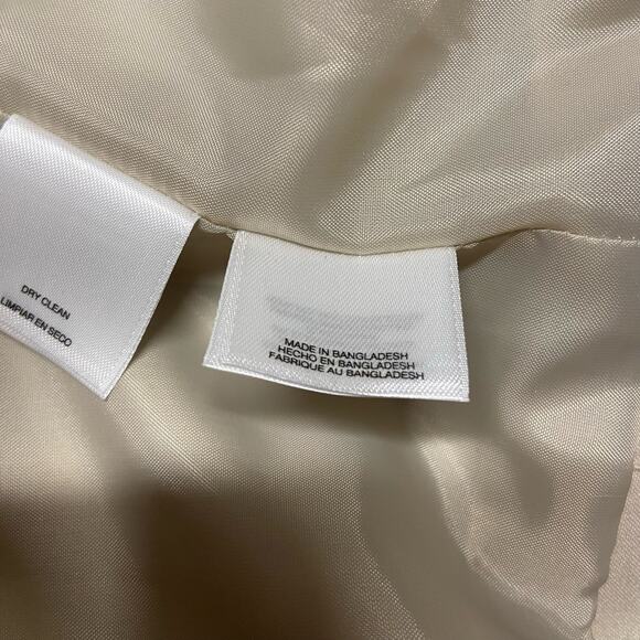 Jones Studio Separates Jacket Blazer Size M Cream Large Grommets Lined Short EUC - Picture 7 of 8